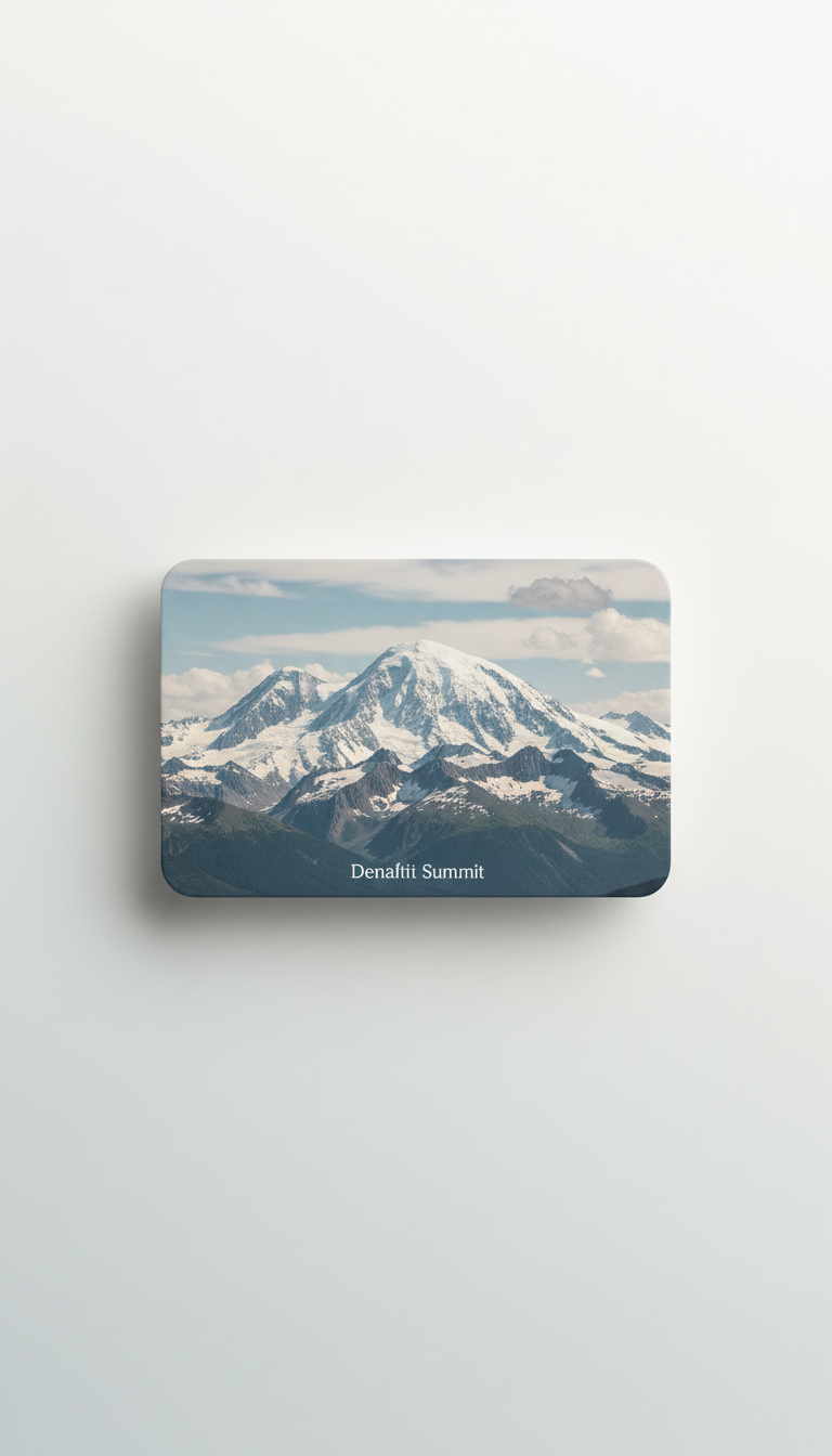 Denali Summit Glossy Photo Magnet